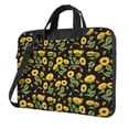 thumbnail image 1 of Lsque Bees and Sunflowers Pattern Laptop Bag – Portable & Slim Single-Shoulder Computer Case with Adjustable Strap, Protective, Lightweight for 13”/14”/15.6” Laptops, 1 of 8