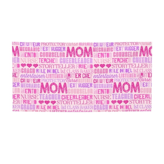 Lsque Best Mom ever Pattern Party Banner, Festive Banner , Holiday Celebrations and Events for Carnival Birthday Party Festival Decorations-Small