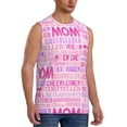 thumbnail image 1 of Lsque Best Mom ever Print Men's Cotton Blend Sleeveless Muscle Shirts (S-3XL)- Moisture Wicking, Odor Protection, UPF 30+,Small, 1 of 8