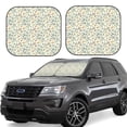 thumbnail image 1 of Lsque Bicycles And Boards 2 PCS Windshield Sun Shade | CarFoldable Window Covers | Car Accessories Reflect UV for Universal Cars SUV Truck | Large, 1 of 7