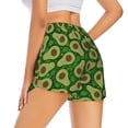 thumbnail image 1 of Lsque Big Colorful Avocados Printed Women's Running Shorts with Liner Pockets,Elastic Quick Dry Workout Athletic Gym Yoga Shorts,Womens High Waist Shorts-Medium, 1 of 9