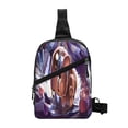 thumbnail image 1 of Lsque The Binding of Isaac Pattern Chest Package – Foldable Waterproof Chest Bag with Adjustable Shoulder Strap, Double Zipper Compartments & D-Buckle Design, 1 of 7