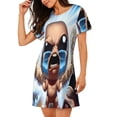thumbnail image 1 of Lsque The Binding of Isaac Pattern Nightgowns for Women Sleep Shirts Short Sleeve Nightshirt Pullover Nightdress Soft Sleepwear Relaxed Fit Nightdress, 1 of 5