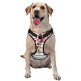 thumbnail image 1 of Lsque Bird and Floral Dog Harness, No-Pull Pet Harness with 2 Leash Clips, Adjustable Soft Padded Dog Vest with Easy Control Handle for Large Dogs-Medium, 1 of 9