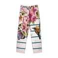 thumbnail image 1 of Lsque Bird and Floral Print Men's Pajama Pants, Lounge Pant - Comfortable Home Wear,Elastic Waistband, Stylish Design-XX-Large, 1 of 9