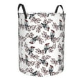 thumbnail image 1 of Lsque Bird pattern Laundry Hamper Basket, Tall Woven Rope Hamper Basket for Clothes, Lightweight Storage Basket, Collapsible Waterproof-Small, 1 of 8