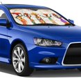 thumbnail image 1 of Lsque Black African Woman Car Windshield Sun Shade | Accordion Folding Style Auto Shade for Car Truck SUV Van | Blocks UV Rays Sun Visor Protector | Medium, 1 of 7