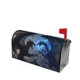 Lsque Black And Blue Lightning Dragon Mailbox Cover Standard Size
