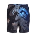 thumbnail image 1 of Lsque Black And Blue Lightning Dragon Mens Sleep Pajama Shorts,Short Pajama Pants, Cotton Ultra-Soft Knit-X-Large, 1 of 9