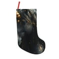 thumbnail image 1 of Lsque Black And Gold White Horse Pattern 18 Inch Christmas Stockings, Festive Holiday Stocking for Christmas Decorations Holiday Decor, 1 of 8