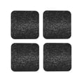 thumbnail image 1 of Lsque Black And White Dotted Pattern 4" Drink Coasters Set of 4, PVC Leather Absorbent Coasters, Table Coaster Set Decorative Coffee Cup Coasters Housewarming Gift -Square, 1 of 6