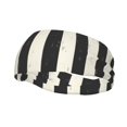 thumbnail image 1 of Lsque Black And White Thick Stripes Pattern Sweatbands Sports Headband for Men & Women - Moisture Wicking Athletic Cotton Terry Cloth Sweatband for Tennis, Basketball, Running, 1 of 9