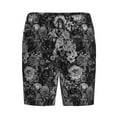 Lsque Black Cats In A Garden Mens Sleep Pajama Shorts,Short Pajama
