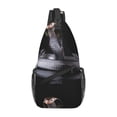 thumbnail image 1 of Lsque Black Cobra Snake Pattern Cross Chest Bag Diagonally – Premium Durable Front Chest Sling with Adjustable Padded Strap, High-Capacity Storage, 1 of 8