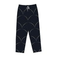 thumbnail image 1 of Lsque Black Fish scales Print Women's Pajama Pants, Lounge Pant - Comfortable Home Wear,Elastic Waistband, Stylish Design-Large, 1 of 9
