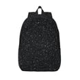 thumbnail image 1 of Lsque Black Glitter Pattern Canvas Daypack, Durable Backpack, High-quality Versatile Backpack,Vintage Compact Backpack-Medium, 1 of 1