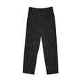thumbnail image 1 of Lsque Black Glitter Print Men's Pajama Pants, Lounge Pant - Comfortable Home Wear,Elastic Waistband, Stylish Design-X-Large, 1 of 9