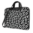 thumbnail image 1 of Lsque Black Leopard Pattern Laptop Bag – Portable & Slim Single-Shoulder Computer Case with Adjustable Strap, Protective, Lightweight for 13”/14”/15.6” Laptops, 1 of 8