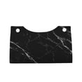 thumbnail image 1 of Lsque Black Marble Texture Abstract Printed Long Tissue Box Cover Holder, Facial Paper Organizer Dispenser,Triangle with Bottom Belt, PVC Leather Decorative Organizer, 1 of 9
