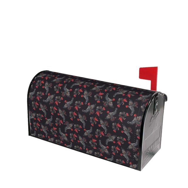 Lsque Black Roosters Mailbox Cover Standard Size Mailbox