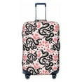 thumbnail image 1 of Lsque Black Snake Printed Luggage Cover, Travel Luggage Protector,Scratch and Dirt Resistant, Fits 18-32 Inch Luggage - X-Large, 1 of 9