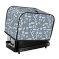 thumbnail image 1 of Lsque Blue Bathroom Print 2 Slice Toaster Cover , Kitchen Appliance Dustproof Protector , Toaster Protector Dustproof Kitchen Appliance Cover, 1 of 7