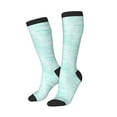thumbnail image 1 of Lsque Blue Bright Printed Crew Socks Men's Women's LightWeight Thin Casual Calf Socks ,Knee High Socks,Cotton Socks, 1 of 9