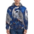 thumbnail image 1 of Lsque Blue Heron Floral Garden Pattern Casual Men's Hoodie,Hooded Sweatshirt with Kangaroo Pocket,Pullover Hoodie-4X-Large, 1 of 7