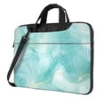 thumbnail image 1 of Lsque Blue Marble Pattern Laptop Bag – Portable & Slim Single-Shoulder Computer Case with Adjustable Strap, Protective, Lightweight for 13”/14”/15.6” Laptops, 1 of 8