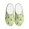 thumbnail image 1 of Lsque Blue Rabbit Pattern Womens Comfort Cotton on Scuff With Memory Foam and Anti-skid Sole Slipper-44/45, 1 of 7
