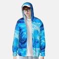 thumbnail image 1 of Lsque Blue Shell UPF 50+ Lightweight Sun Protection Men's Women's Long Sleeve Shirt, Hoodie Performance -X-Large, 1 of 9