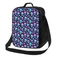 thumbnail image 1 of Lsque Blue Skull Flower Lunch Bag Lunch Box for Women Men Reusable Insulated Lunch Tote Bag,Leakproof Thermal Cooler Sack Food Handbags Case High Capacity, 1 of 9