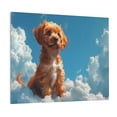thumbnail image 1 of Lsque Blue Sky Cloud Puppy Print Wall Art – Decorative Picture for Living Room, Bedroom, and Office (Horizontal), 1 of 6