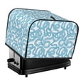 thumbnail image 1 of Lsque Blue Snake Print 4 Slice Toaster Cover , Kitchen Appliance Dustproof Protector , Toaster Protector Dustproof Kitchen Appliance Cover, 1 of 7