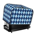 thumbnail image 1 of Lsque Blue Squares Print 2 Slice Toaster Cover , Kitchen Appliance Dustproof Protector , Toaster Protector Dustproof Kitchen Appliance Cover, 1 of 7