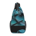 thumbnail image 1 of Lsque Blue Viper Snake1 Pattern Cross Chest Bag Diagonally – Premium Durable Front Chest Sling with Adjustable Padded Strap, High-Capacity Storage, 1 of 8