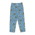 thumbnail image 1 of Lsque Blue paisley pattern Print Women's Pajama Pants, Lounge Pant - Comfortable Home Wear,Elastic Waistband, Stylish Design-Small, 1 of 9