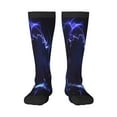 thumbnail image 1 of Lsque Blue thunder bolt light Printed Crew Socks Men's Women's LightWeight Thin Casual Calf Socks ,Knee High Socks,Cotton Socks, 1 of 6