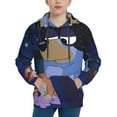 thumbnail image 1 of Lsque Bluey Patten Youth Hoodie Sweatshirt Pullover with Kangaroo Pocket Boys and Girls Hoodie Warm Hoodie for Kids, 1 of 8