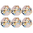 thumbnail image 1 of Lsque Bluey Pattern 4" Drink Coasters Set of 6, Leather Absorbent Coasters, Table Coaster Set Decorative Coffee Cup Coasters Housewarming Gift, 1 of 7