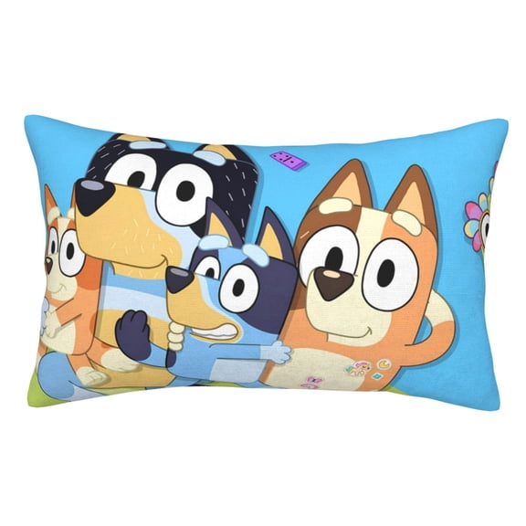 Lsque Bluey Pattern Bedding Waterproof Pillow Protector Zippered Queen – Bed Bug Proof Pillow Encasement-14"x20"