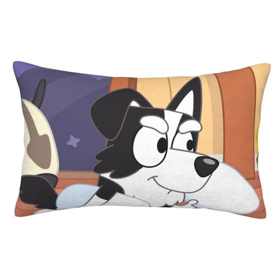 Lsque Bluey Pattern Bedding Waterproof Pillow Protector Zippered Queen – Bed Bug Proof Pillow Encasement-14"x20"