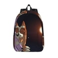 thumbnail image 1 of Lsque Bluey Pattern Canvas Daypack, Durable Backpack, High-quality Versatile Backpack,Vintage Compact Backpack-Small, 1 of 1
