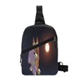 thumbnail image 1 of Lsque Bluey Pattern Chest Package – Foldable Waterproof Chest Bag with Adjustable Shoulder Strap, Double Zipper Compartments & D-Buckle Design, 1 of 7