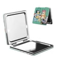 thumbnail image 1 of Lsque Bluey Pattern Cosmetic Mirror 2.6 Inch Round Handheld Travel Pocket Makeup Mirror, 1 of 8