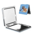 thumbnail image 1 of Lsque Bluey Pattern Cosmetic Mirror 2.6 Inch Round Handheld Travel Pocket Makeup Mirror, 1 of 8