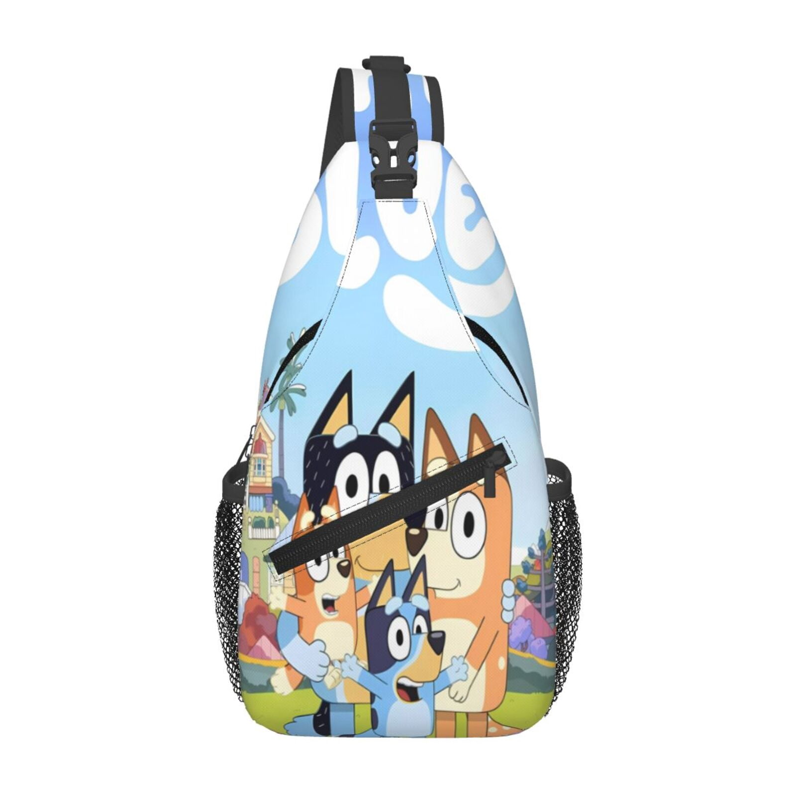 Lsque Bluey Pattern Cross Chest Bag Diagonally – Premium Durable Front ...