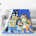 thumbnail image 1 of Lsque Bluey Pattern Fuzzy Fleece Throw Blanket Extra Large,Super Soft,Fluffy and Warm Blankets for Couch,Bed,All Season Use (60"x50"), 1 of 7