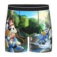 thumbnail image 1 of Lsque Bluey Pattern Men's Performance Stretch Underwear, Athletic Long Leg Briefs，Moisture-Wicking-Small, 1 of 6