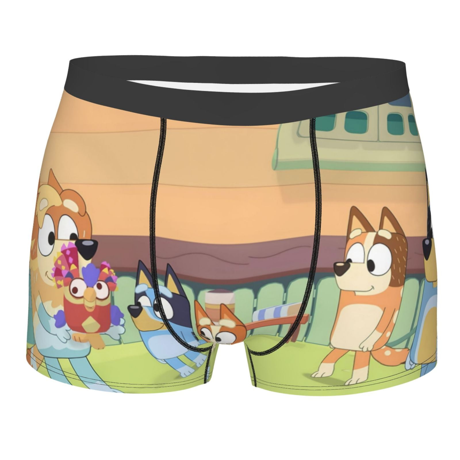 Bluey Leg Shell Lsque Bluey Pattern Men’s Total Support Pouch Boxer Briefs, X-Temp ...
